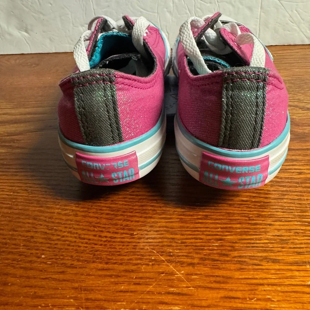 Converse Chuck Taylor All Star Pink‎ Glitter Low Top Sneakers Size 2
